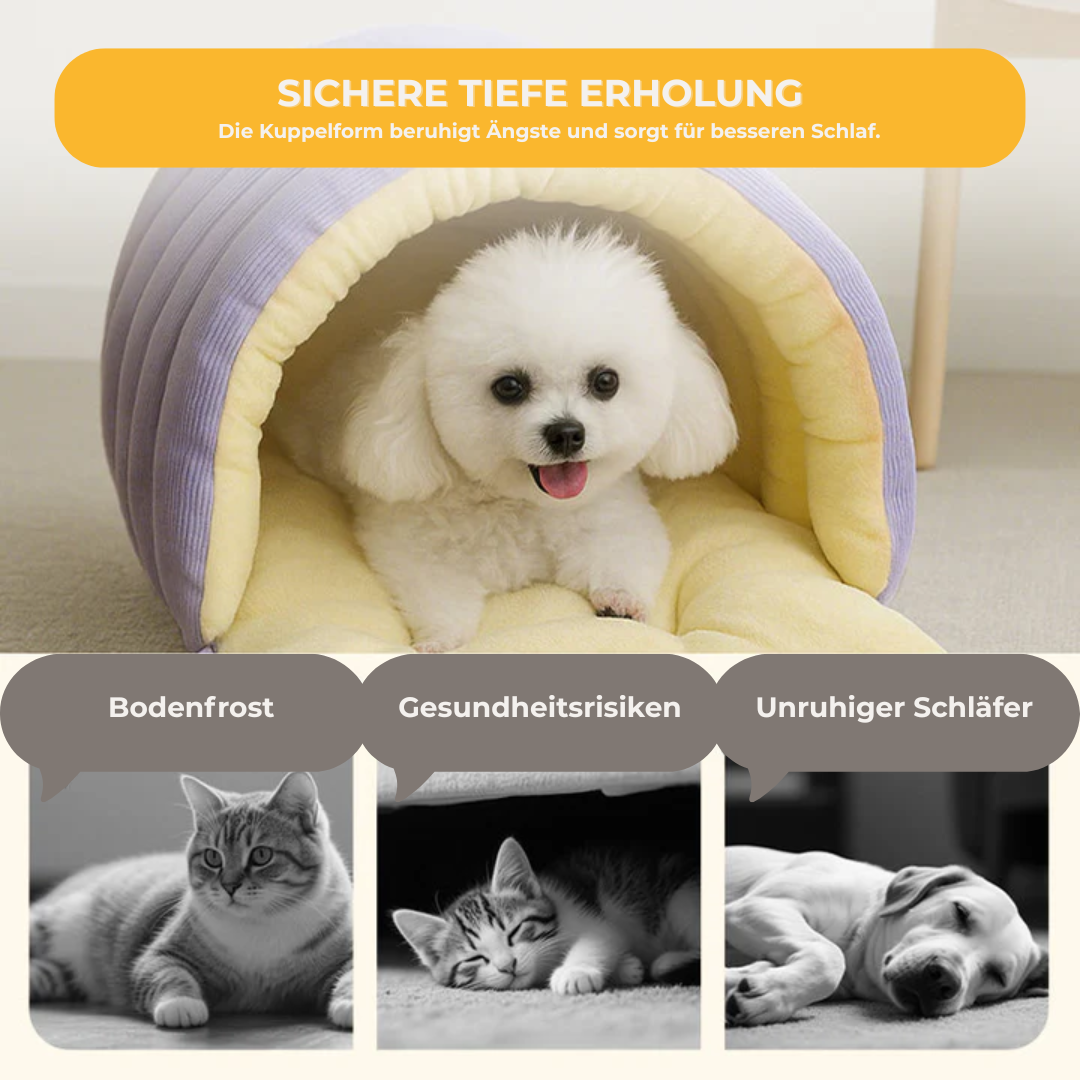 Felltraum™ – Kuschelige Haustierhöhle Deluxe für geborgene Wohlfühlmomente [50 % Rabatt]