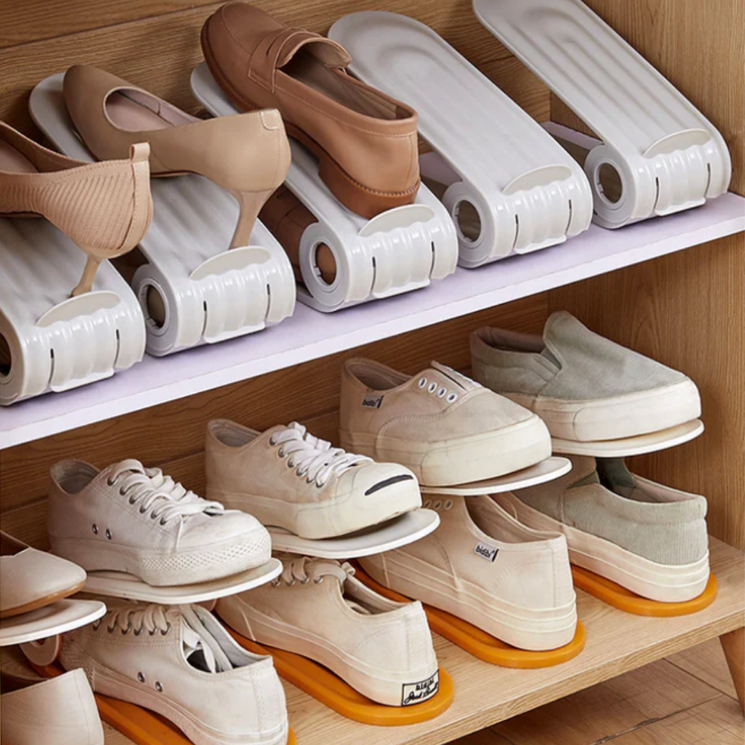 DuoRack™ - Doppellagiges Schuhregal [2 + 2 Gratis]