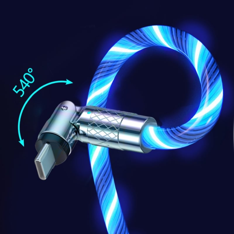 LedCharge™ – 540° drehbarer Stecker & USB-Kabel für ultraschnelles Laden [50 % Rabatt]