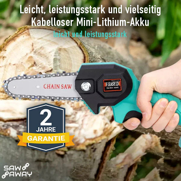 TrimMate™ – Kabellose Mini-Elektrokettensäge | 50% Rabatt