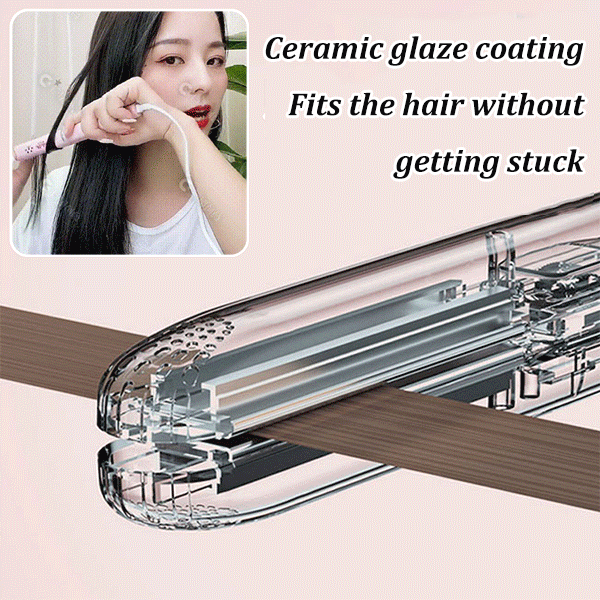 2-in-1 Mini Glätteisen & Lockenstab – kompaktes Stylingtool für unterwegs