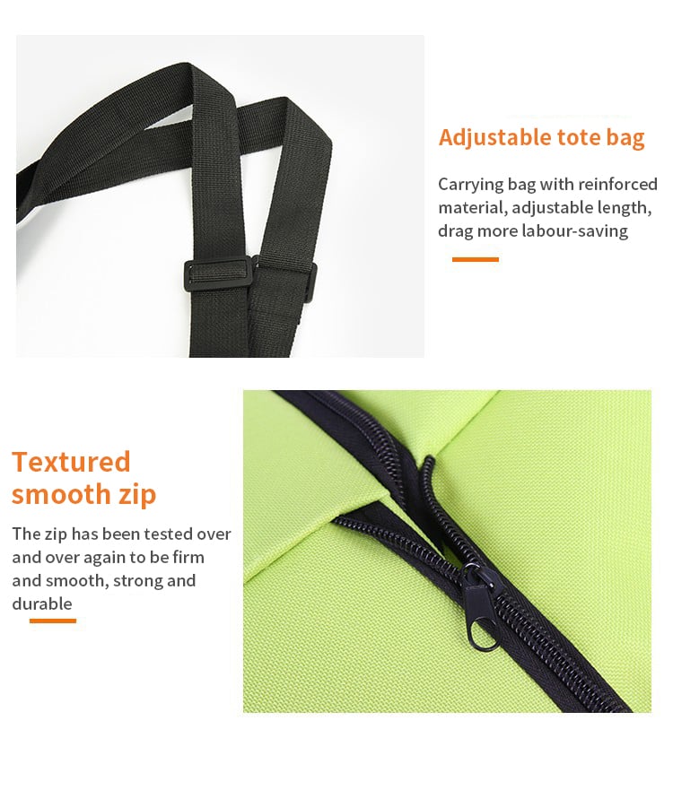 TravelBag™ - 2-in-1 Einkaufswagentasche / Faltbare grüne Tasche [50% Rabatt]