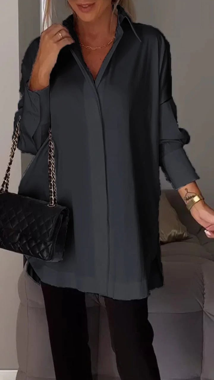 Hillary™ - Lange polo blouse [50% Rabatt]