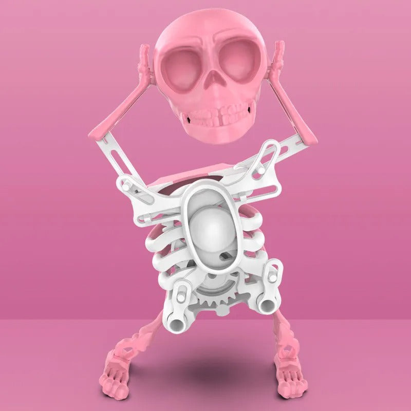 Tanzende Skelett-Figur – Leuchtende Tanzdekoration mit Verspieltem Glühen