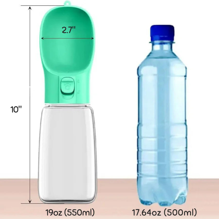 AquaTravel™ – Tragbarer Hundenapf mit Wasserflasche | 50% Rabatt