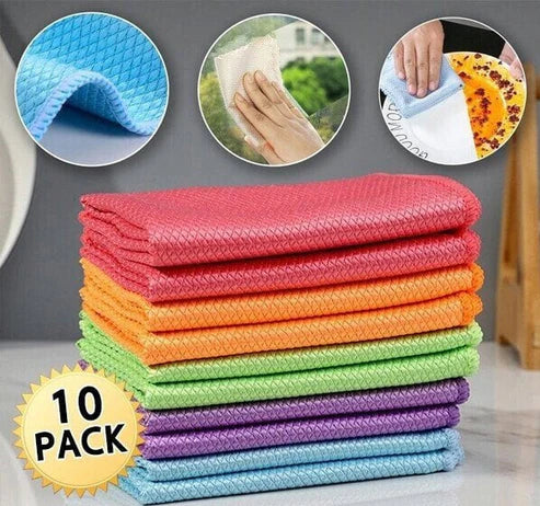 PowerClean™ – Streifenfreie Wiederverwendbare Reinigungstücher | 50% Rabatt