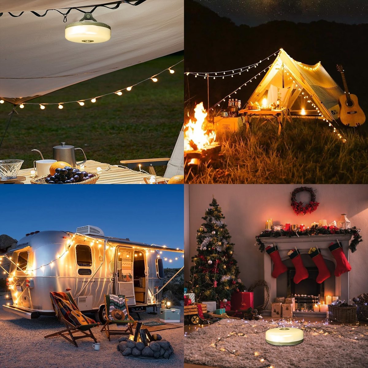50% Rabatt | MultiGlow™ - 4-in-1 Campinglicht mit RGB-Lichterkette & Powerbank