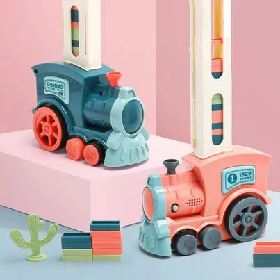 Domino Train™ – Automatischer Domino-Zug für endlosen Spielspaß [50 % Rabatt]