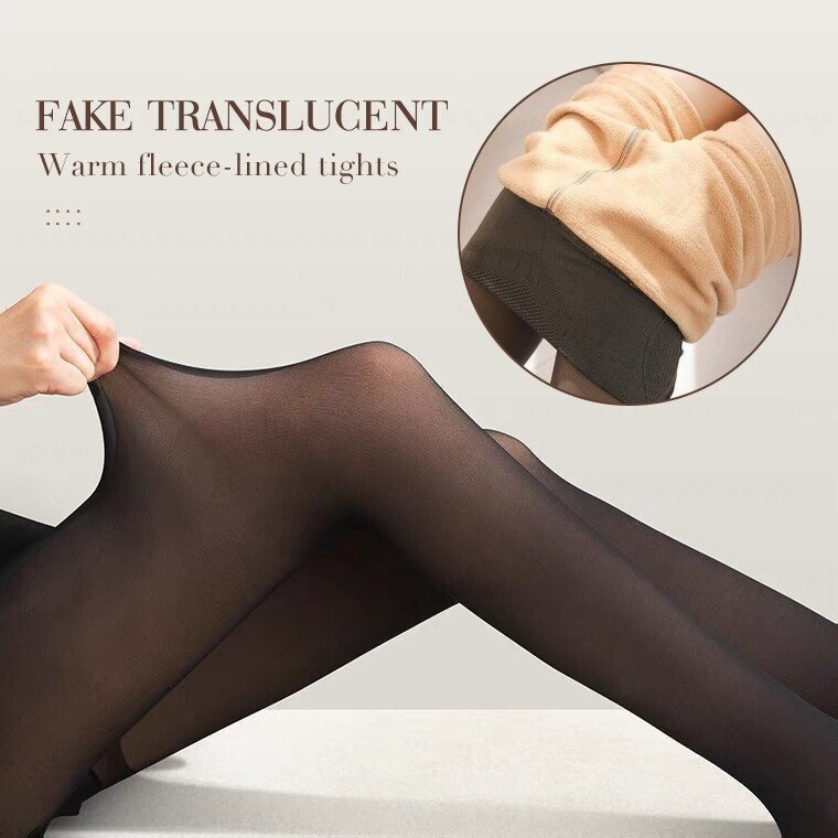 ThermoFleece™ – Transparenter Look, mit Fleecefutter, figurformend & wärmend [50% Rabatt]