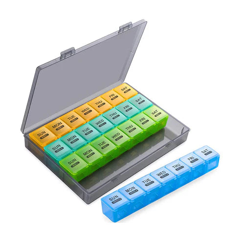 PillStorage™ – Sicherer Pillen-Organizer für den täglichen Gebrauch | 50% Rabatt