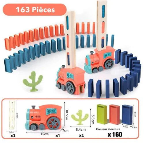 DominoTrain™ – Automatischer Domino-Zug Spiel & Spaß [50% Rabatt]