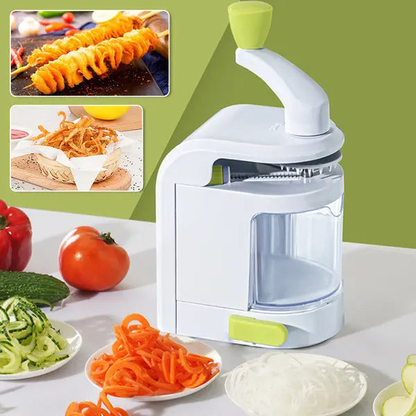 SpinSlice™ – Manueller Gemüsespiralisierer für Kreatives Kochen | 50% Rabatt