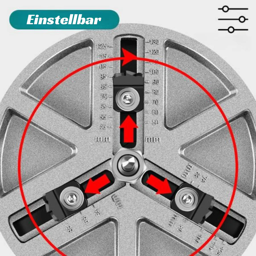 BoreMaster™ – Einstellbare Präzisionslochsäge für Bohrmaschinen | 50% Rabatt
