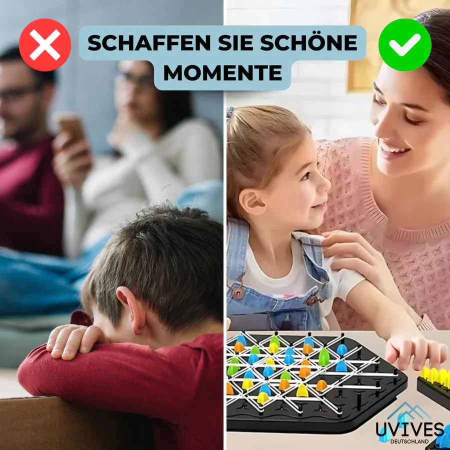 KnotLogic™ – Strategisches Ketten-Dreieck-Schach-Brettspiel | 50% Rabatt