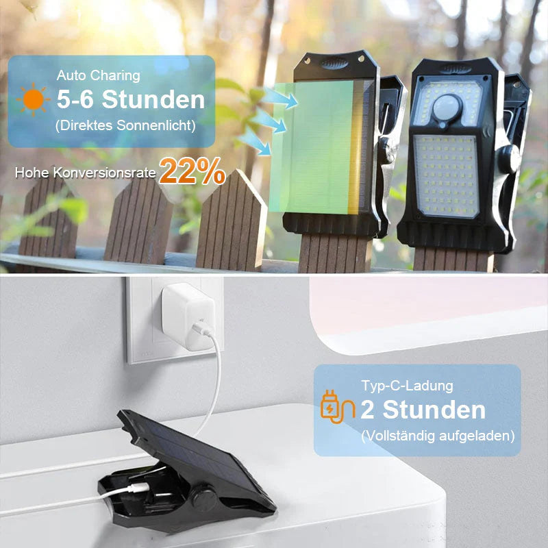 SolGlow™ – Wasserdichte Solar-Clip-Leuchte für Jedes Wetter | 50% Rabatt