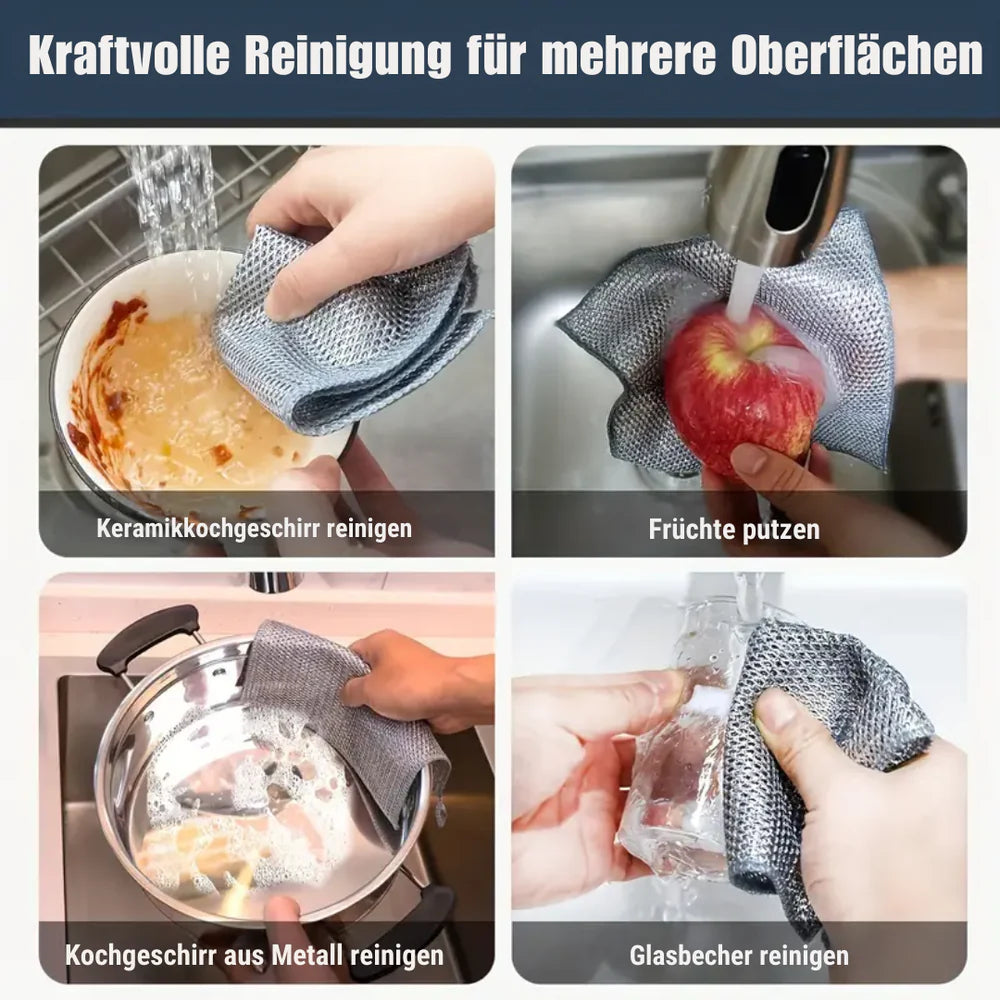 DuraScrub™ – Reinigungstücher Für kratzfreie Reinigung | 10 + 10 Gratis