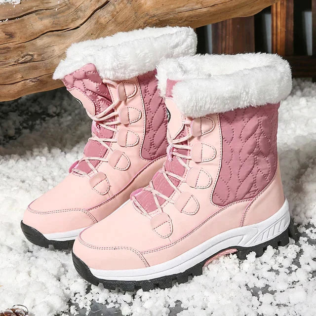 Modische Damen Schneestiefel mit Warmfutter & rutschfester Sohle