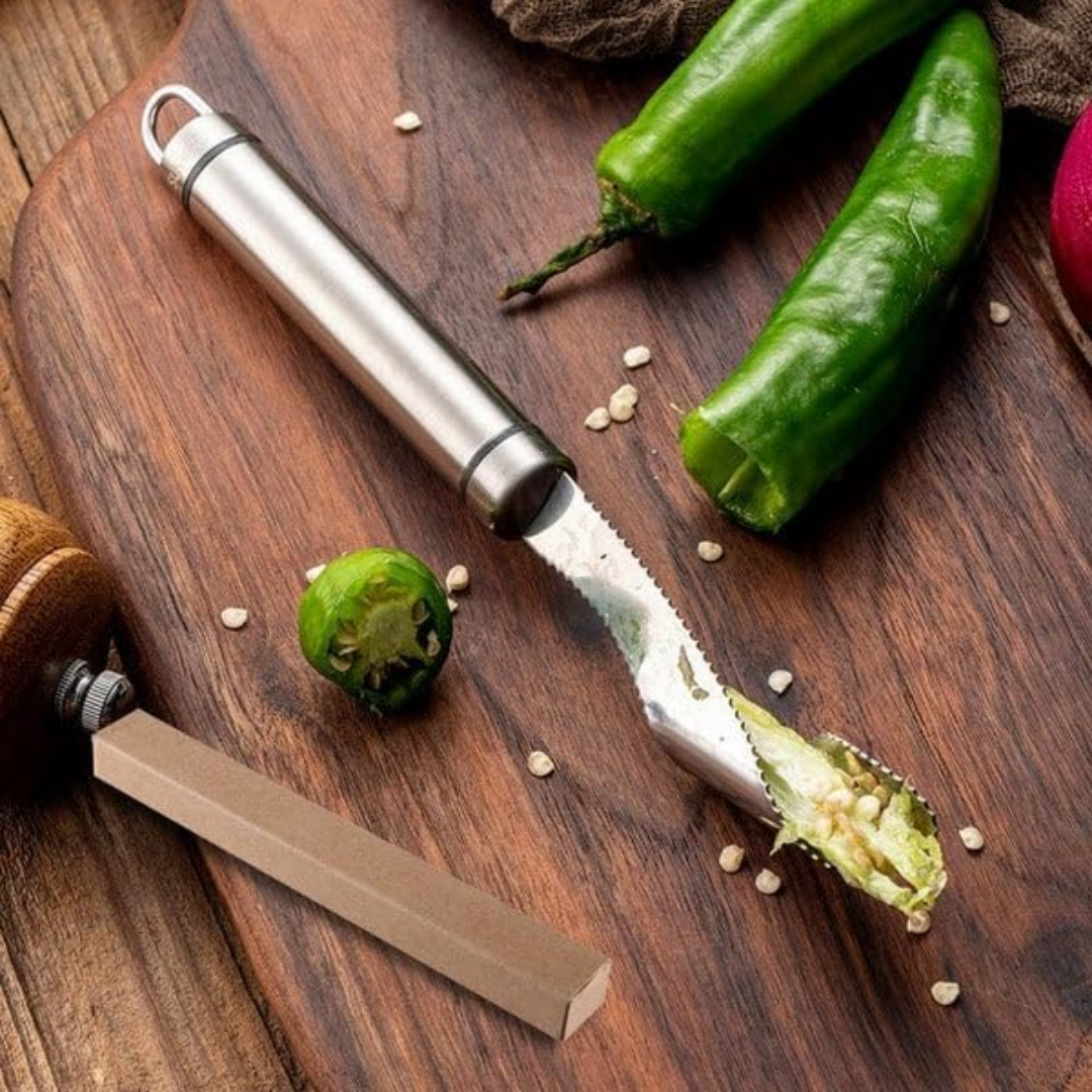 SliceCore™ – Paprika-Entkerner & Samenentferner für müheloses Schneiden [50 % Rabatt]