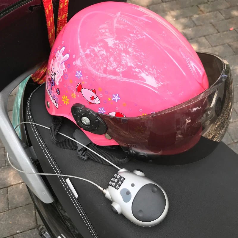 DualLock™ - Diebstahlsicheres Teleskop-Drahtschloss für Fahrrad – Schutz für Koffer,Helm & Fahrrad [50% Rabatt]