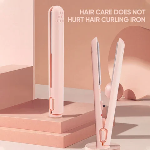 2-in-1 Mini Glätteisen & Lockenstab – kompaktes Stylingtool für unterwegs