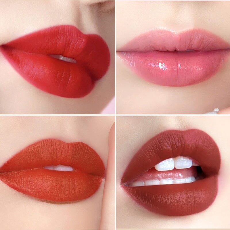GlossBag™ - Samt-Matte Lippenstift-Set mit Kettenbeute [50% Rabatt]