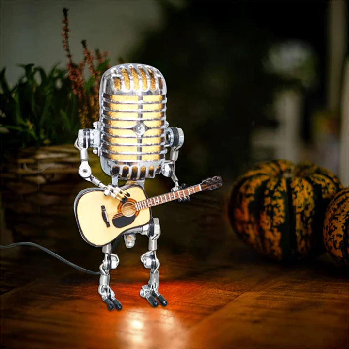 RoboLumina™ Retro-Roboter-Gitarrenlampe | 50% Rabatt