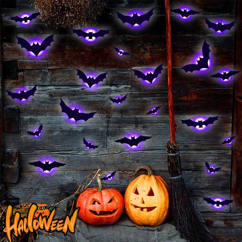 3D fliegende Halloween-Fledermaus-Wanddekorationen