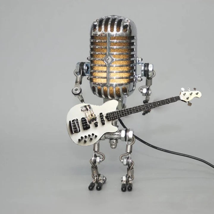 RoboLumina™ Retro-Roboter-Gitarrenlampe | 50% Rabatt