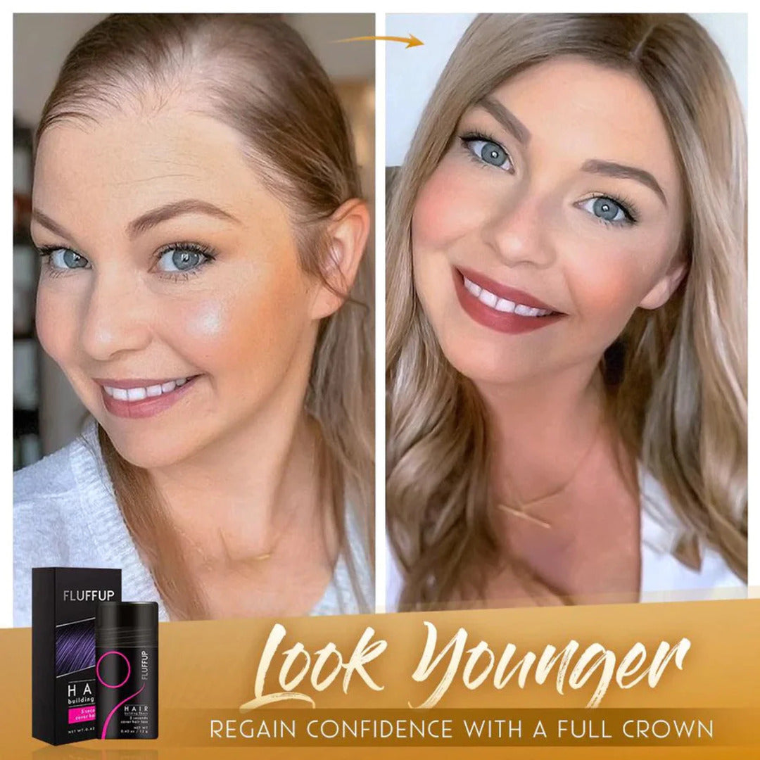 FluffUp Haarfasern – Volles Haar, Sofort-Effekt, Natürlicher Look, Langanhaltend, Keratin