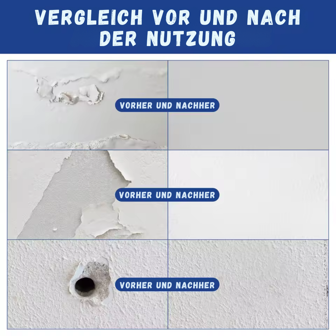WandFix™ – Schnelle und einfache Wandreparaturpaste für glatte Oberflächen [1 + 1 Gratis]