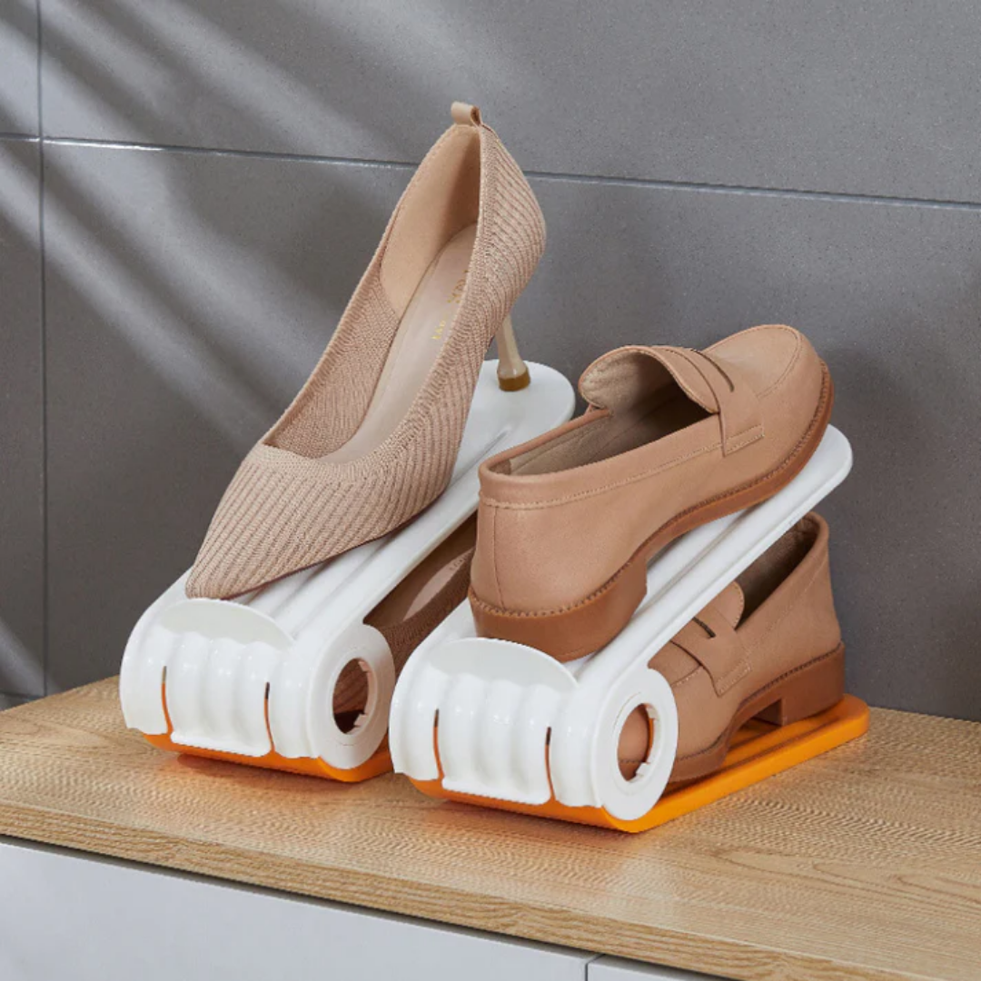 DuoRack™ - Doppellagiges Schuhregal [2 + 2 Gratis]