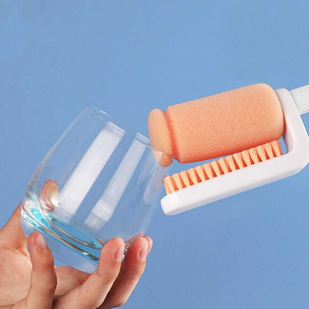 TwinClean™ – 3-in-1 Flaschenbürste für gründliche Reinigung [50 % Rabatt]