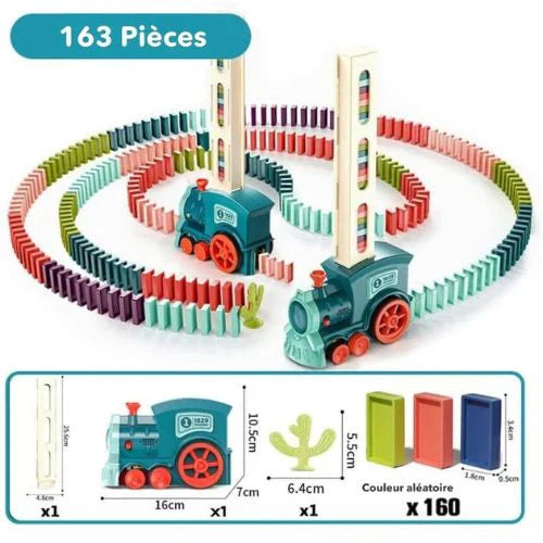 Domino Train™ – Automatischer Domino-Zug für endlosen Spielspaß [50 % Rabatt]