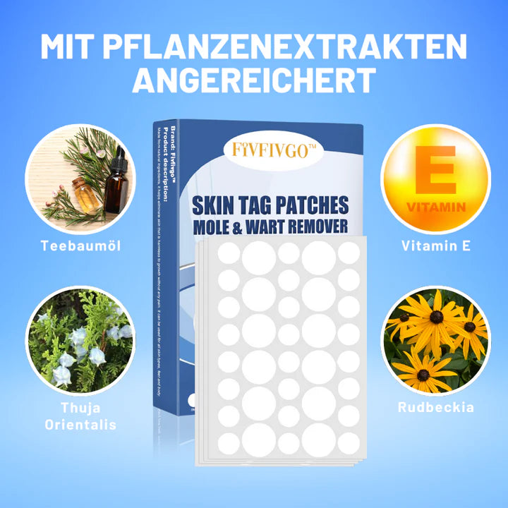 TagAway™ – Pflaster zur Entfernung von Hautanhängern und Warzen | 50% Rabatt