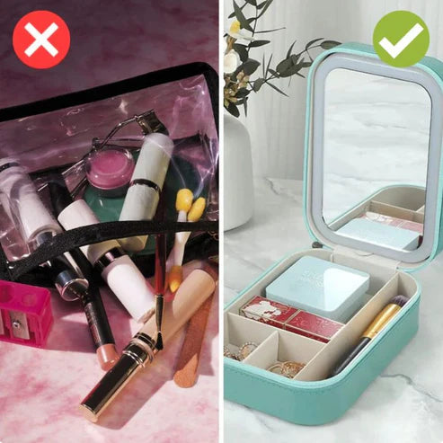 BeautyGlow™ – Tragbare Kosmetiktasche mit LED-Spiegel | 50% Rabatt