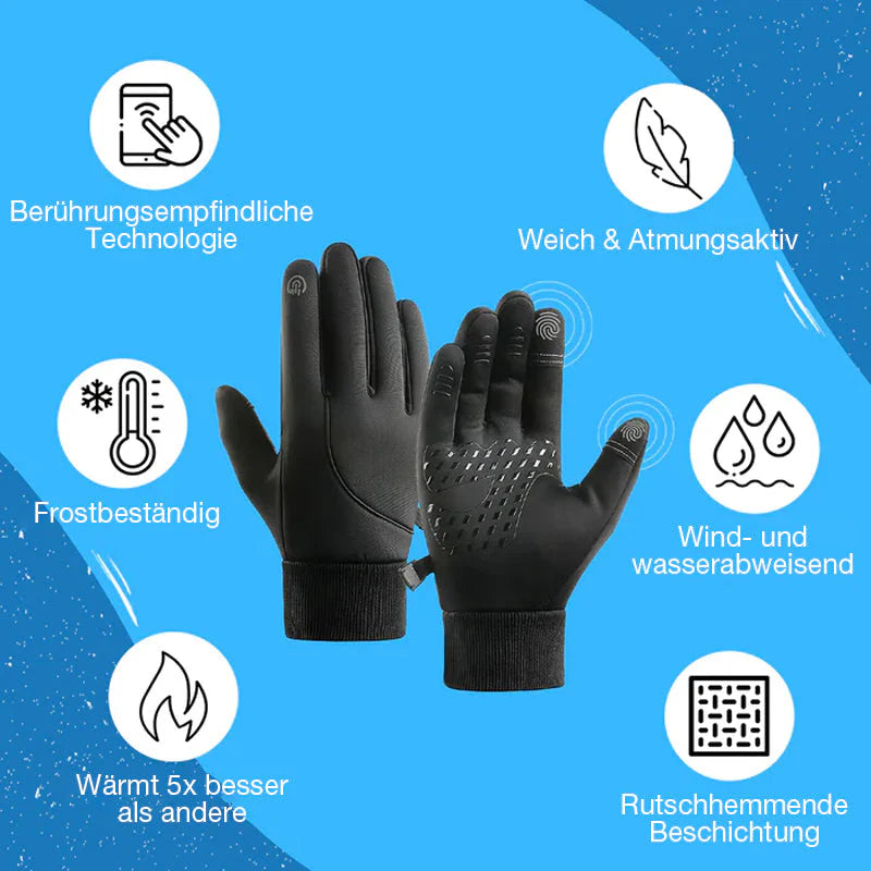 WinterTouch™ – Winddichte Thermohandschuhe für den Winter | 50% Rabatt