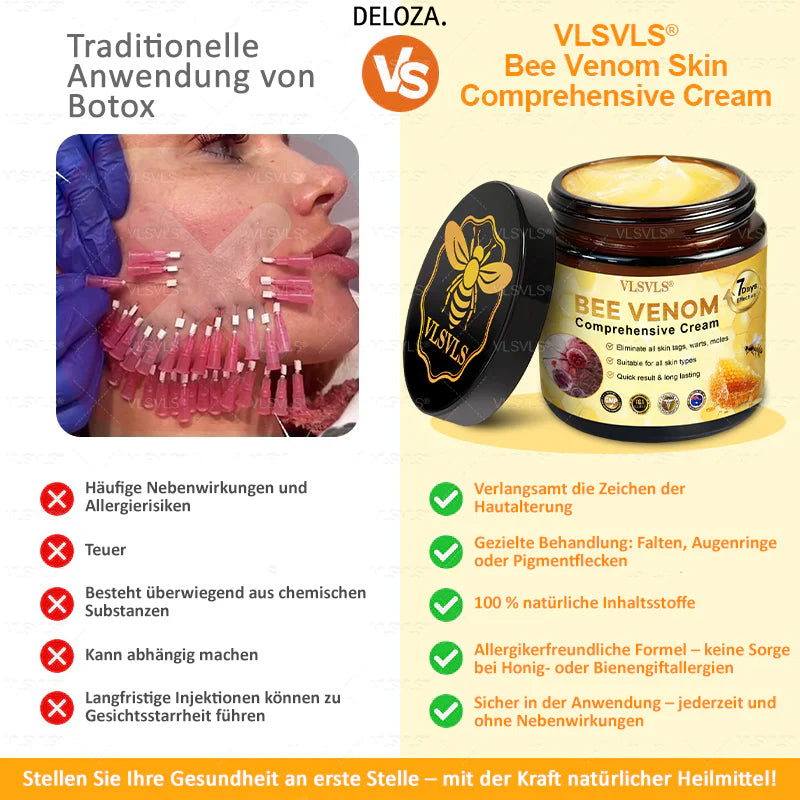 VenomCream™ – Straffende Anti-Aging-Creme mit Bienengift-Peptiden [1 + 1 Gratis]