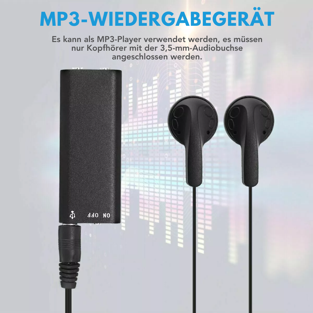 Stealth™ – Spionage-Sprachrekorder für diskrete Audioaufnahmen [50 % Rabatt]