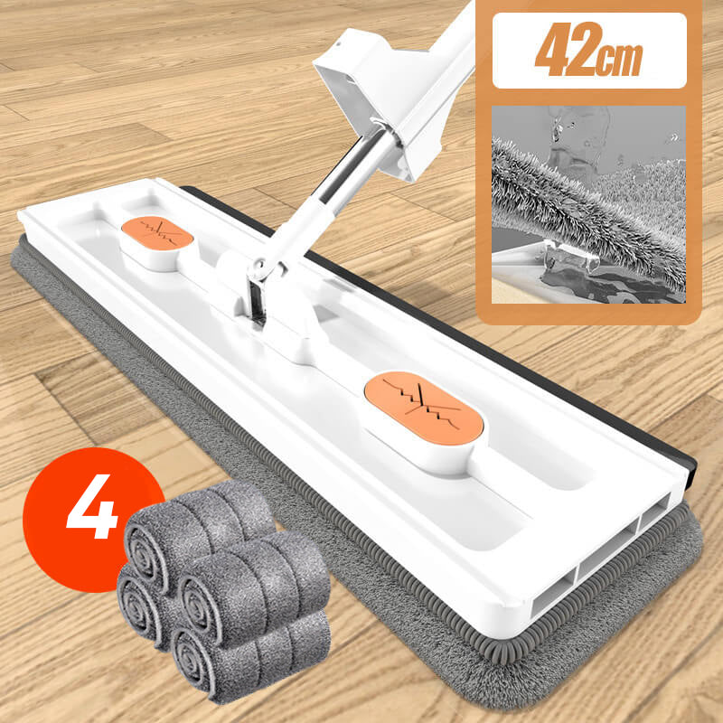 MopPro™ – Großer Flachmopp mit Auswringfunktion | 50% Rabatt