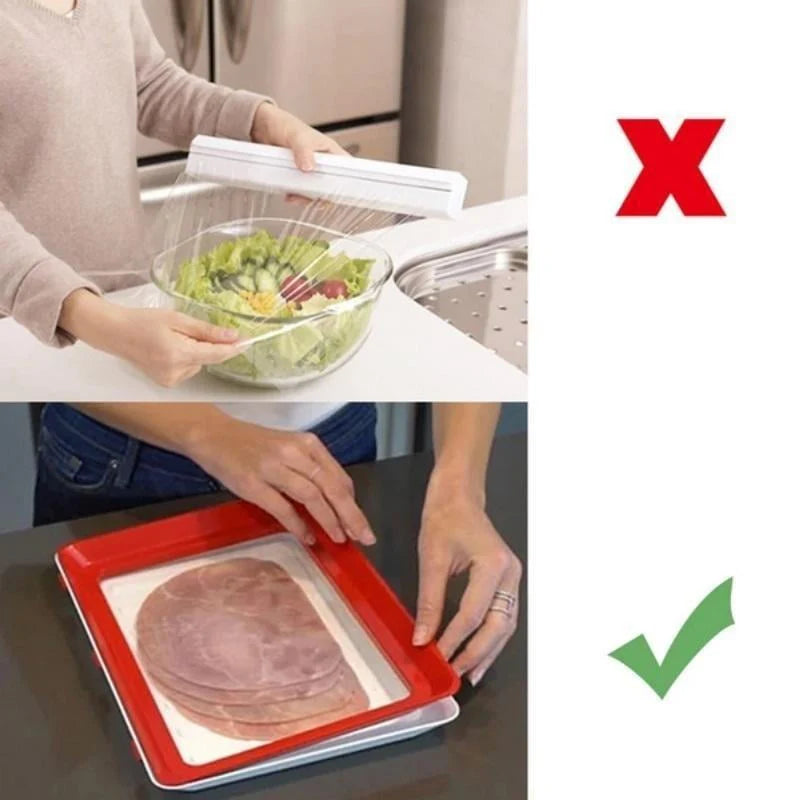 FreshGuard™ – Stapelbares kreatives Tablett zur Lebensmittelkonservierung | 1 + 1 Gratis