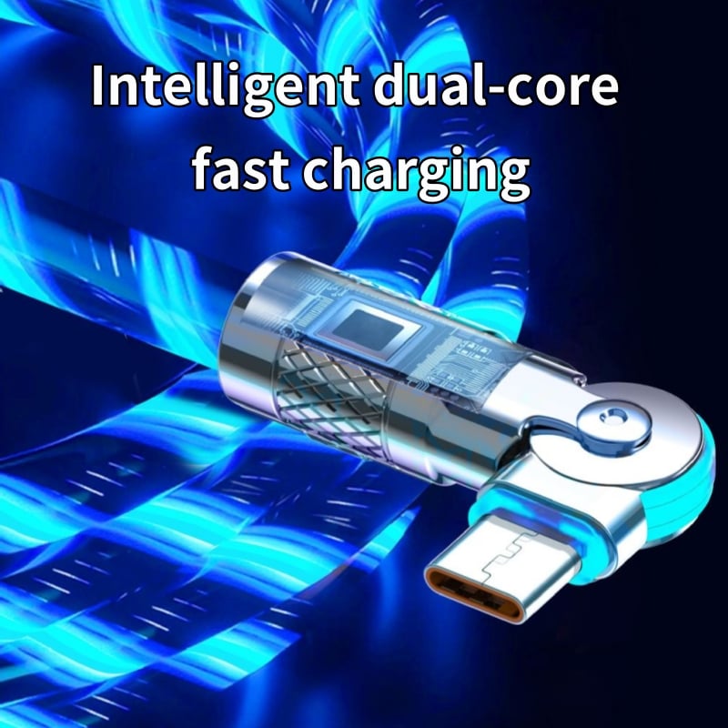 LedCharge™ – 540° drehbarer Stecker & USB-Kabel für ultraschnelles Laden [50 % Rabatt]