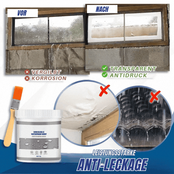 HydroSeal Dichtmittel – Wasserdicht, Schnelltrocknend, Rissreparatur, Transparent, Wetterfest