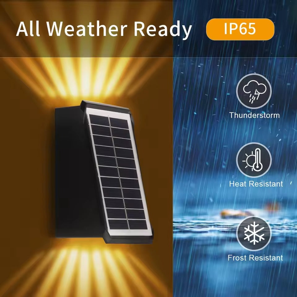 Moderne LED Außenwandleuchte mit Farbwechsel & Dämmerungssensor