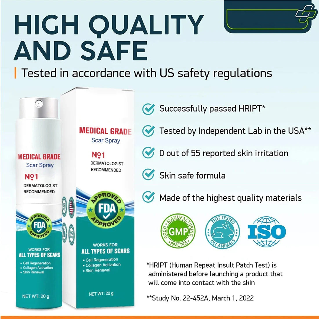 ScarSpray™ – Beruhigt gereizte, empfindliche Haut schnell und effektiv [50 % Rabatt]