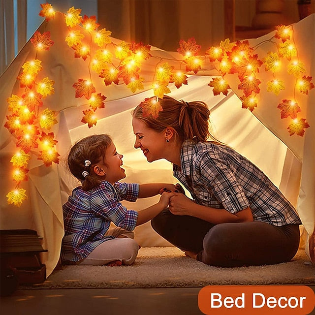 AutumnLed™ – Warmweißes Licht, USB- & batteriebetrieben, perfekte Herbstdeko für Innen & Außen [50% Rabatt]