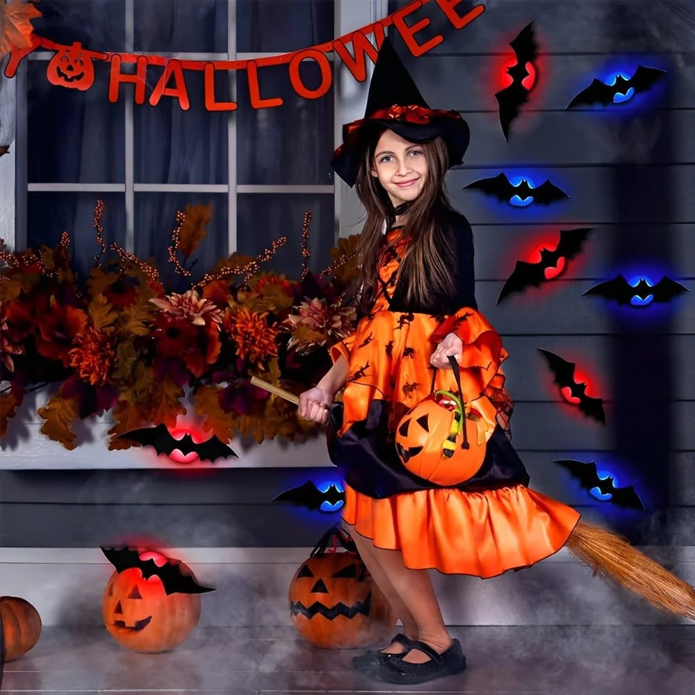 3D fliegende Halloween-Fledermaus-Wanddekorationen