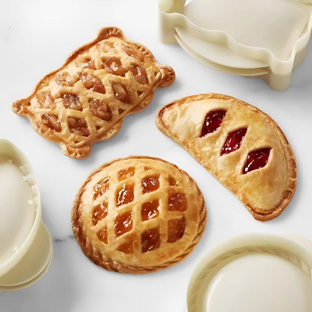 Set saisonaler Hand Pie Formen – Klappbare Kunststoffformen für einfaches Backen