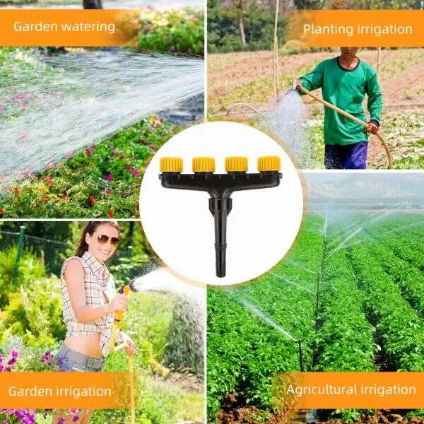 50% Rabatt | AquaQuad™ - Premium 4-Kopf-Gartenregner