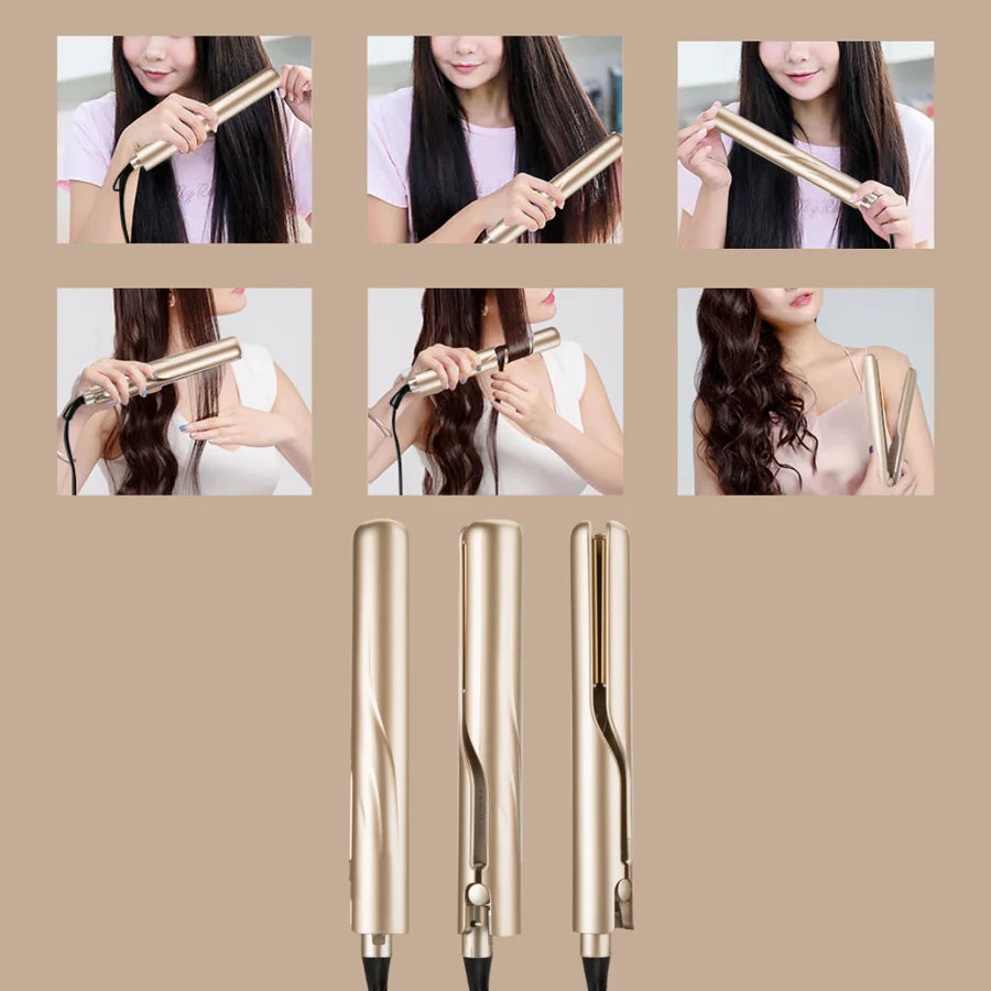 WaveGlide™ – 2-in-1-Haarglätter und Lockenstab | 50% Rabatt