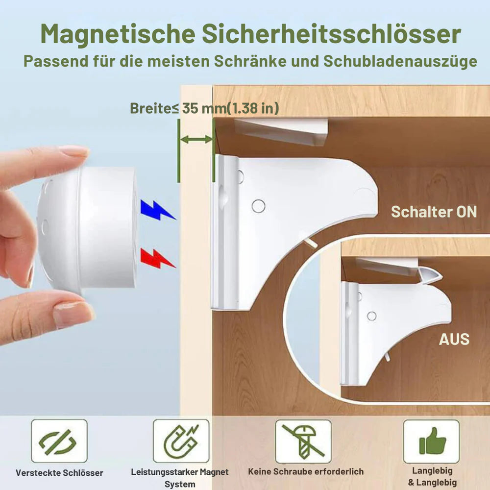 Magnyx™ Magnetisches Unsichtbares Schloss | 1 + 1 Gratis